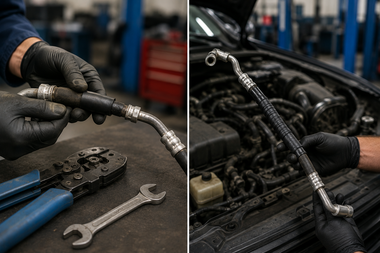 AC hose repair vs replacement cost comparison